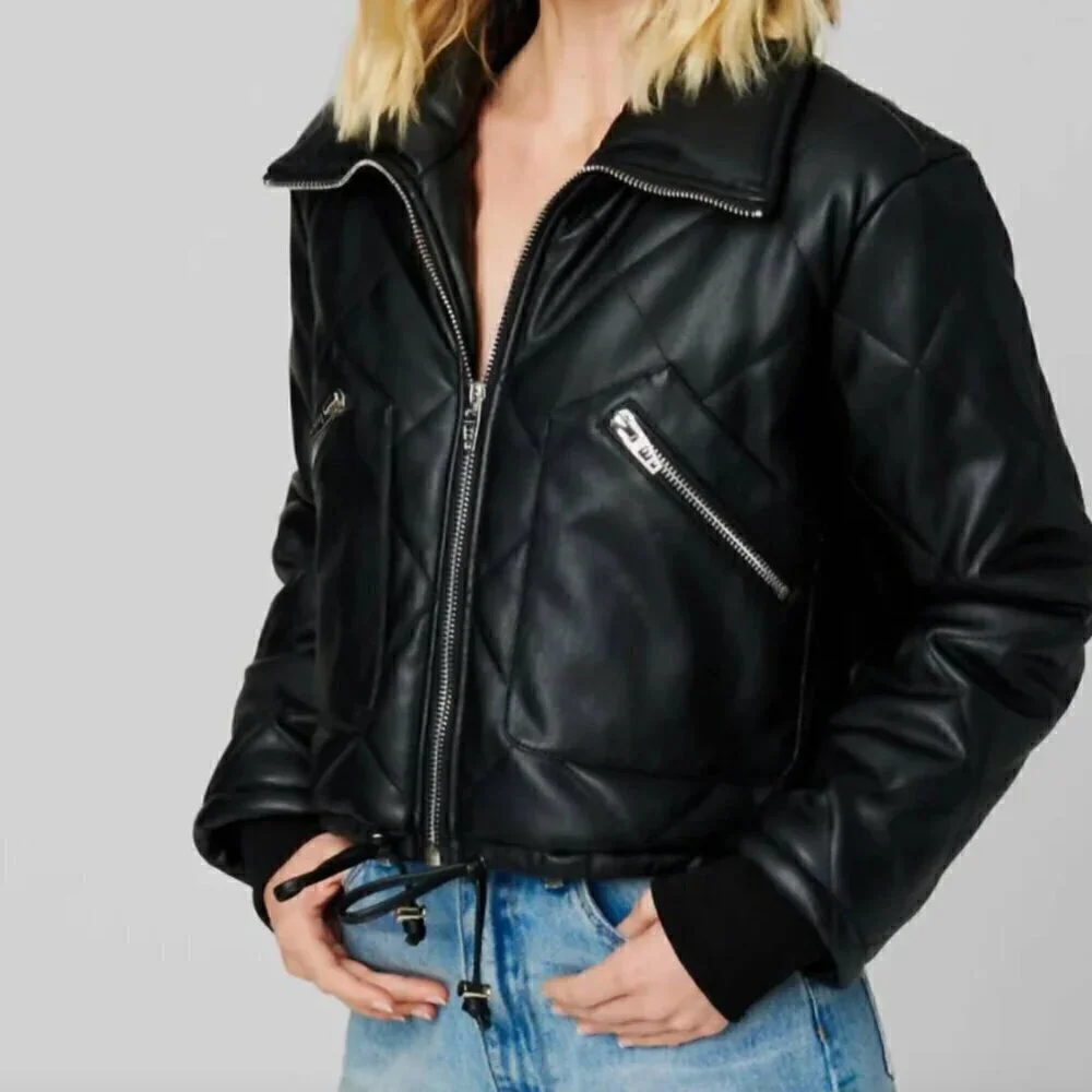 Blank NYC On The Rise Puffer Bomber Jacket - Picture 6 of 15